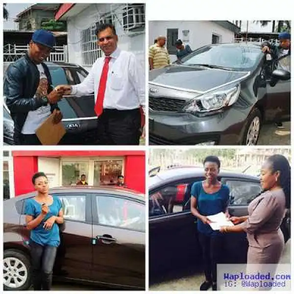 Checkout The Brand New KIA Cars Peter Okoye Bought For His Dance Show Winners